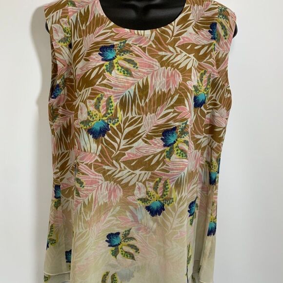 CAbi Sleeveless Layered Blouse - Picture 1 of 9